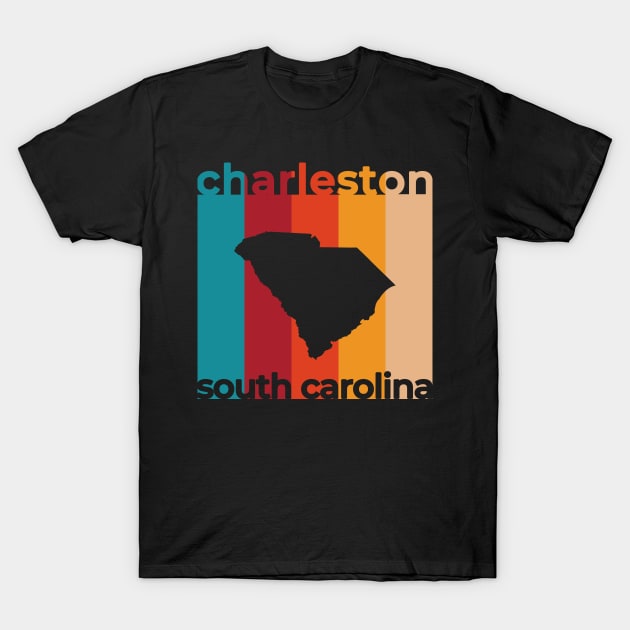 Charleston South Carolina Retro T-Shirt by easytees